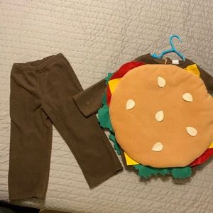 Old Navy Toddler fleece cheeseburger costume Halloween 2T/3T